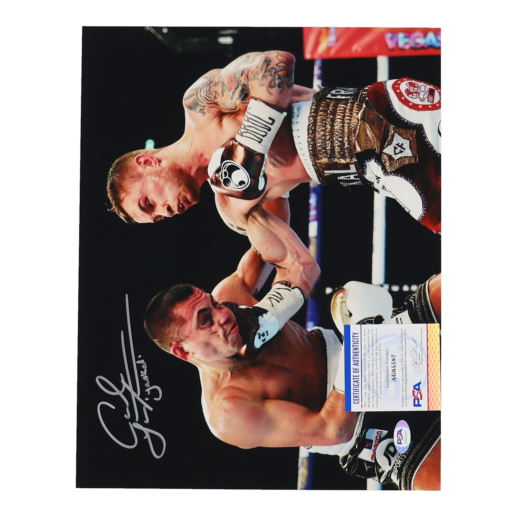 Carl Frampton Signed 11x14 Photo Inscribed "Jackal" (PSA) at PristineAuction.com Carl Frampton Signed 11x14 Photo Inscribed "Jackal" (PSA) at PristineAuction.com