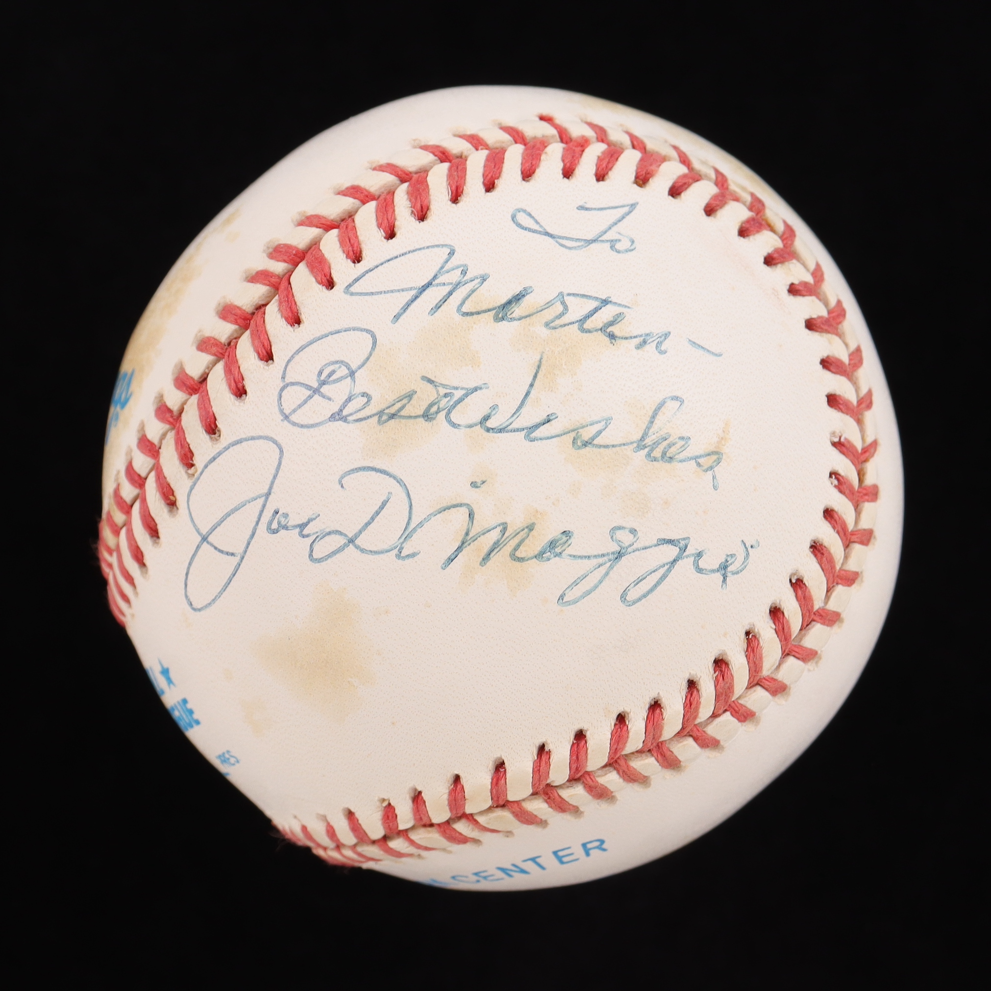 Joe DiMaggio Signed OAL Baseball "Best Wishes" (Beckett) at PristineAuction.com Joe DiMaggio Signed OAL Baseball "Best Wishes" (Beckett) at PristineAuction.com