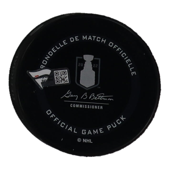 Nicolas Aube-Kubel Signed 2022 Stanley Cup Final Hockey Puck (Fanatics) at PristineAuction.com Nicolas Aube-Kubel Signed 2022 Stanley Cup Final Hockey Puck (Fanatics) at PristineAuction.com