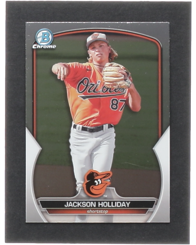 Jackson Holliday 2023 Bowman Chrome Prospects #BCP227 at PristineAuction.com Jackson Holliday 2023 Bowman Chrome Prospects #BCP227 at PristineAuction.com