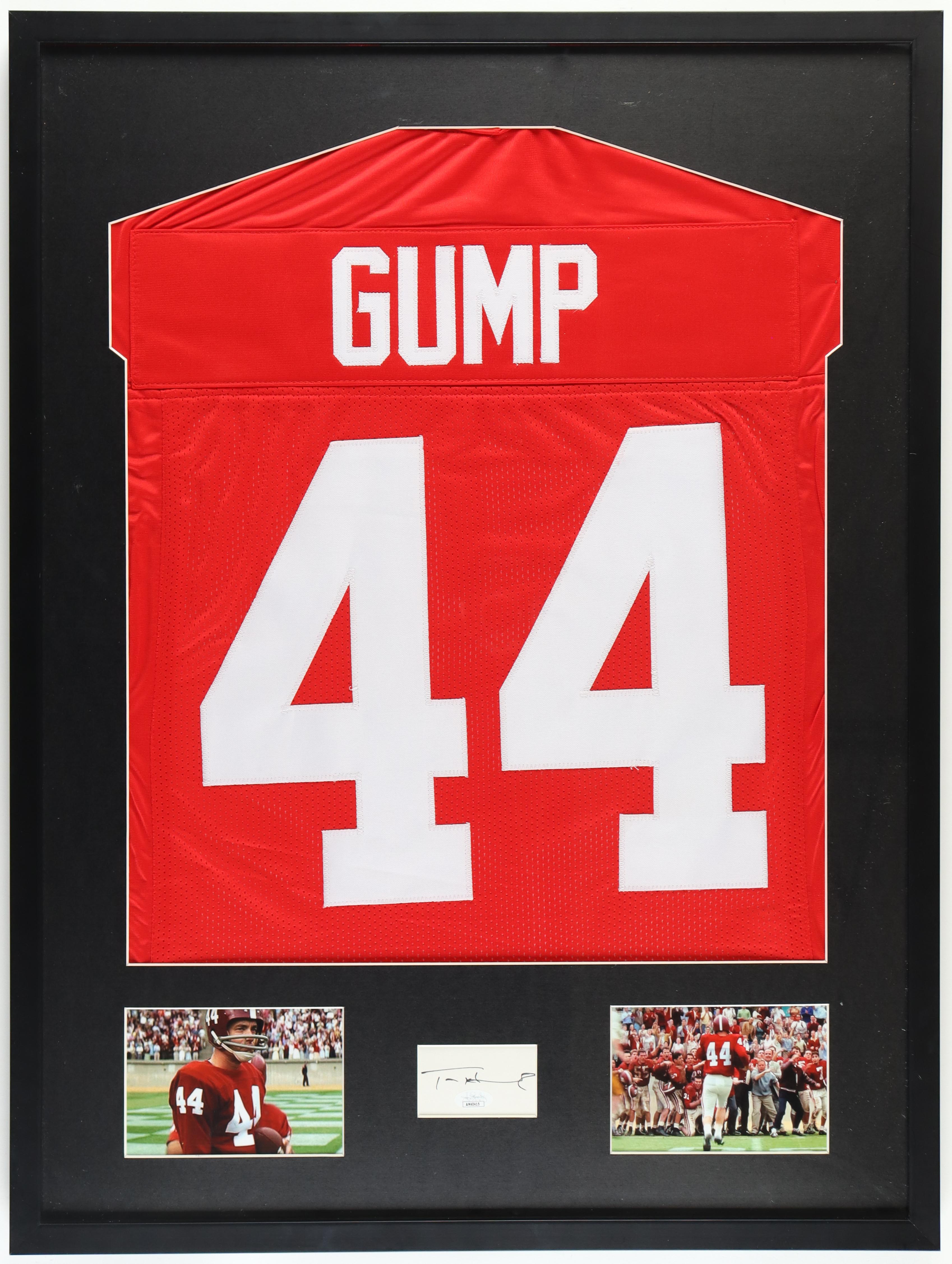 Tom Hanks Signed Custom Framed Cut Display with Jersey (JSA) at PristineAuction.com Tom Hanks Signed Custom Framed Cut Display with Jersey (JSA) at PristineAuction.com