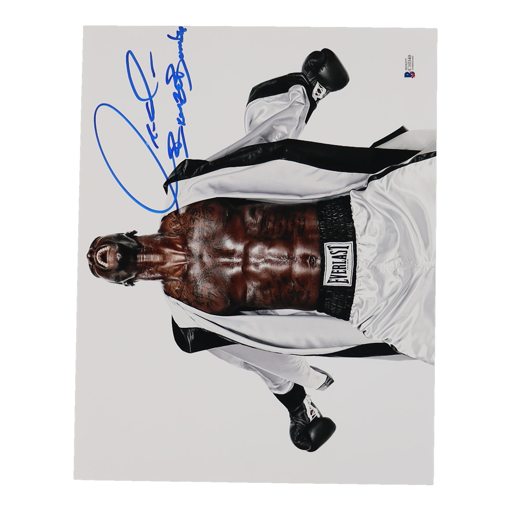 Deontay Wilder Signed 11x14 Photo Inscribed "Bronze Bomber" (Beckett) at PristineAuction.com Deontay Wilder Signed 11x14 Photo Inscribed "Bronze Bomber" (Beckett) at PristineAuction.com