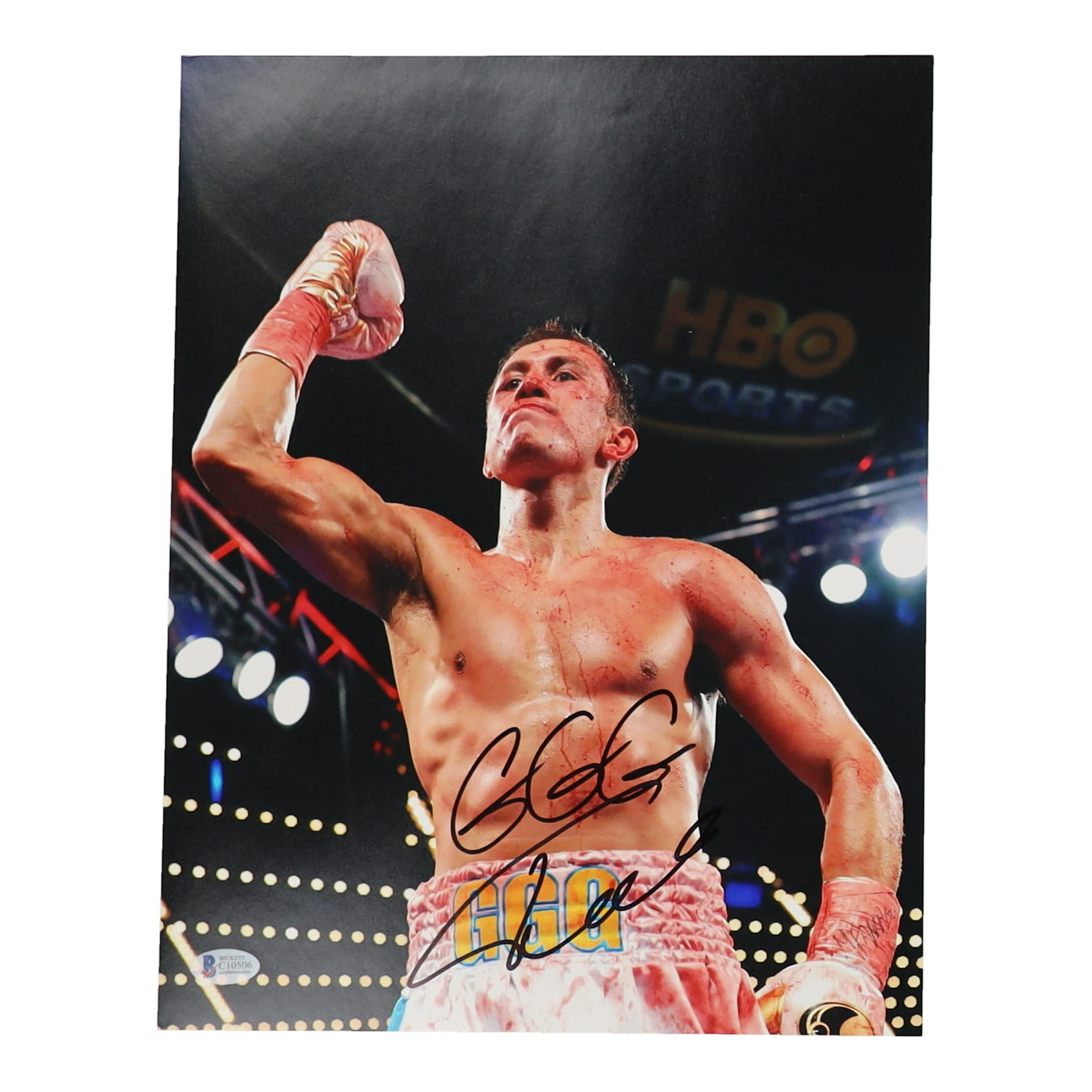 Gennady Golovkin Signed 11x14 Photo (Beckett) at PristineAuction.com Gennady Golovkin Signed 11x14 Photo (Beckett) at PristineAuction.com