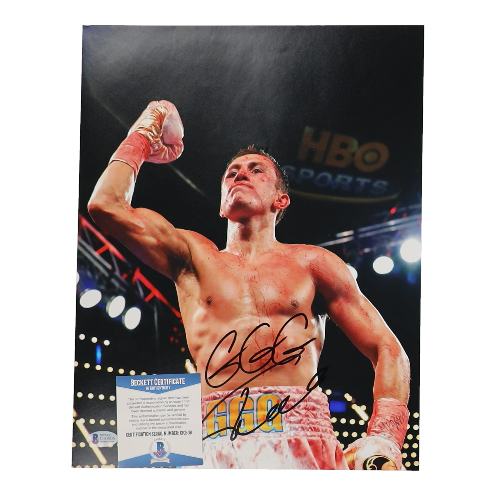 Gennady Golovkin Signed 11x14 Photo (Beckett) at PristineAuction.com Gennady Golovkin Signed 11x14 Photo (Beckett) at PristineAuction.com