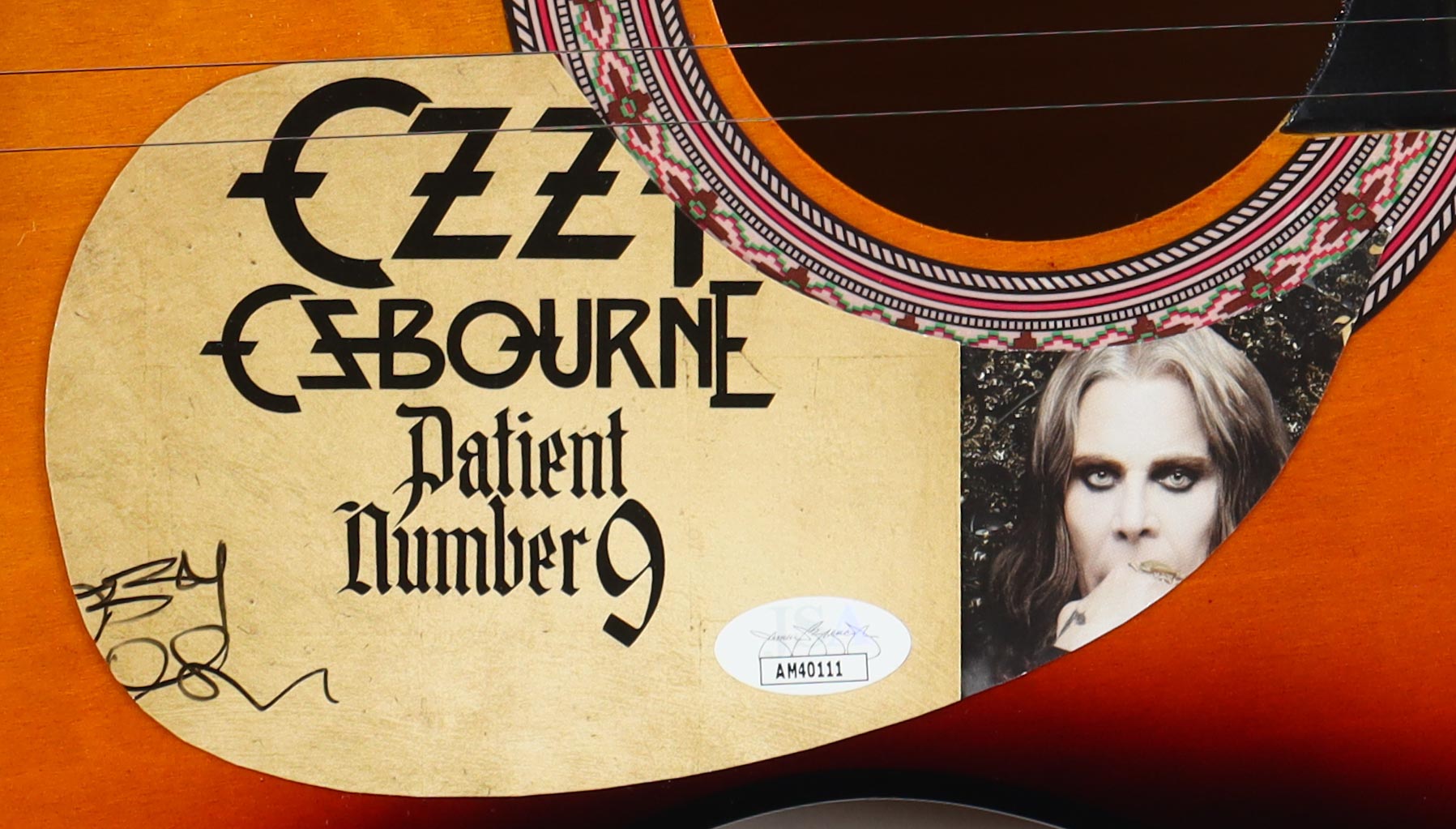 Ozzy Osbourne Signed 38" Acoustic Guitar (JSA) at PristineAuction.com Ozzy Osbourne Signed 38" Acoustic Guitar (JSA) at PristineAuction.com