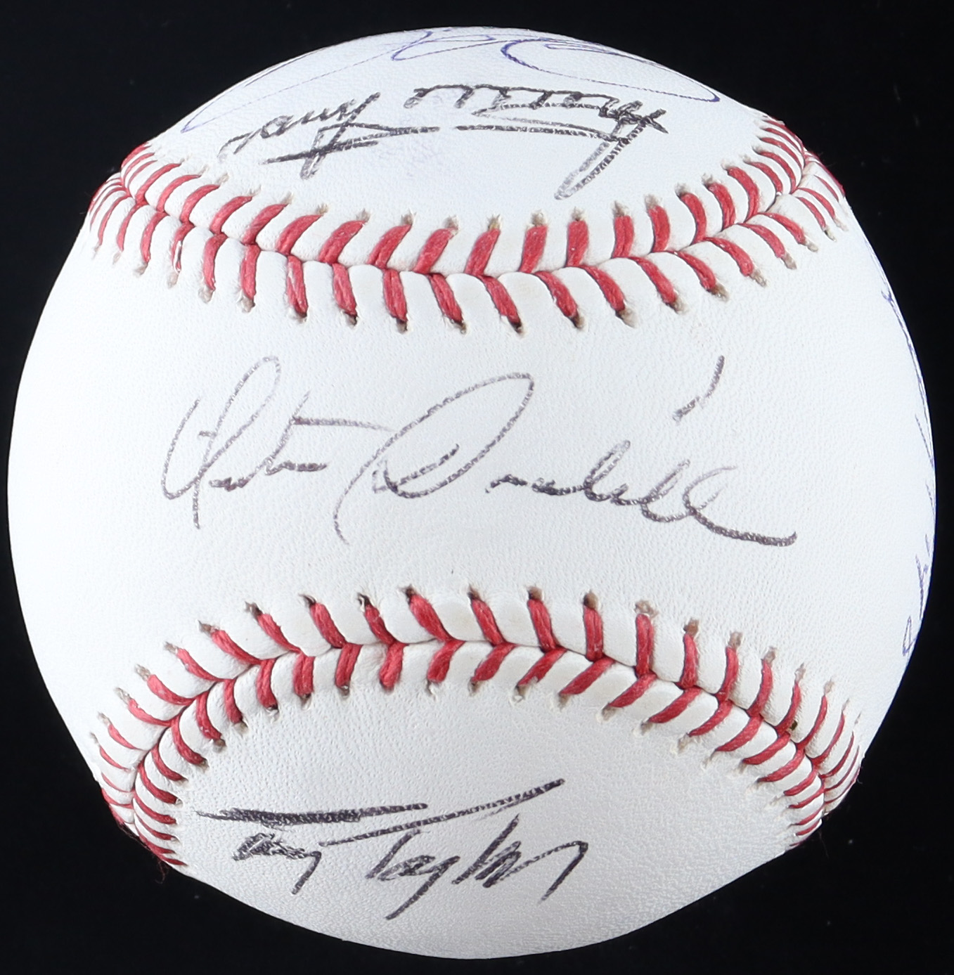 OML Baseball Signed by (6) with Orestes Destrade, Cookie Rojas, Minnie Minoso (JSA) at PristineAuction.com OML Baseball Signed by (6) with Orestes Destrade, Cookie Rojas, Minnie Minoso (JSA) at PristineAuction.com