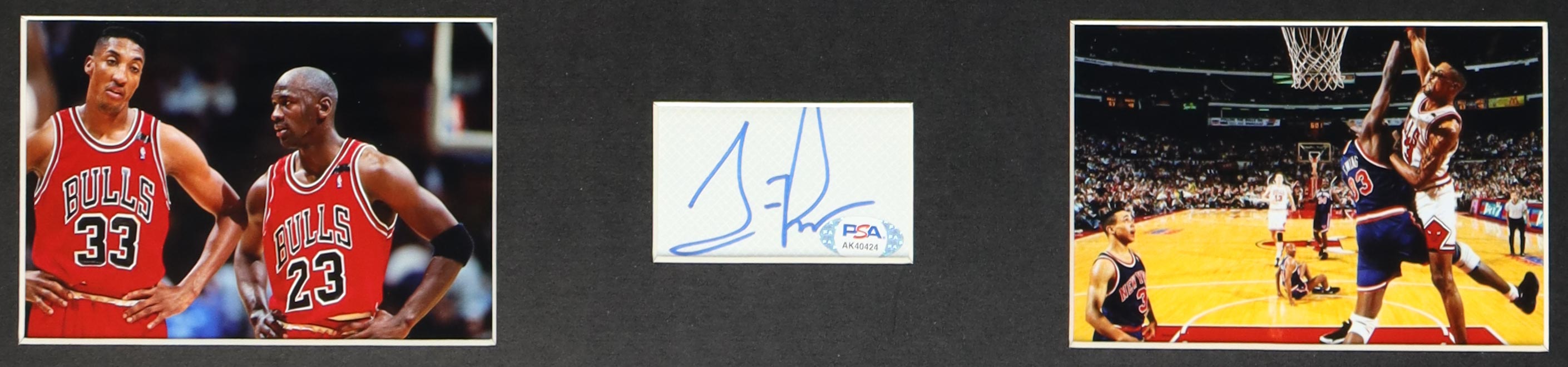 Scottie Pippen Signed Custom Framed Cut Display with Jersey (PSA) at PristineAuction.com Scottie Pippen Signed Custom Framed Cut Display with Jersey (PSA) at PristineAuction.com