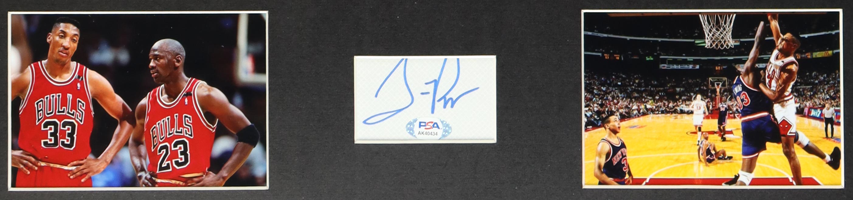 Scottie Pippen Signed Custom Framed Cut Display with Jersey (PSA) at PristineAuction.com Scottie Pippen Signed Custom Framed Cut Display with Jersey (PSA) at PristineAuction.com