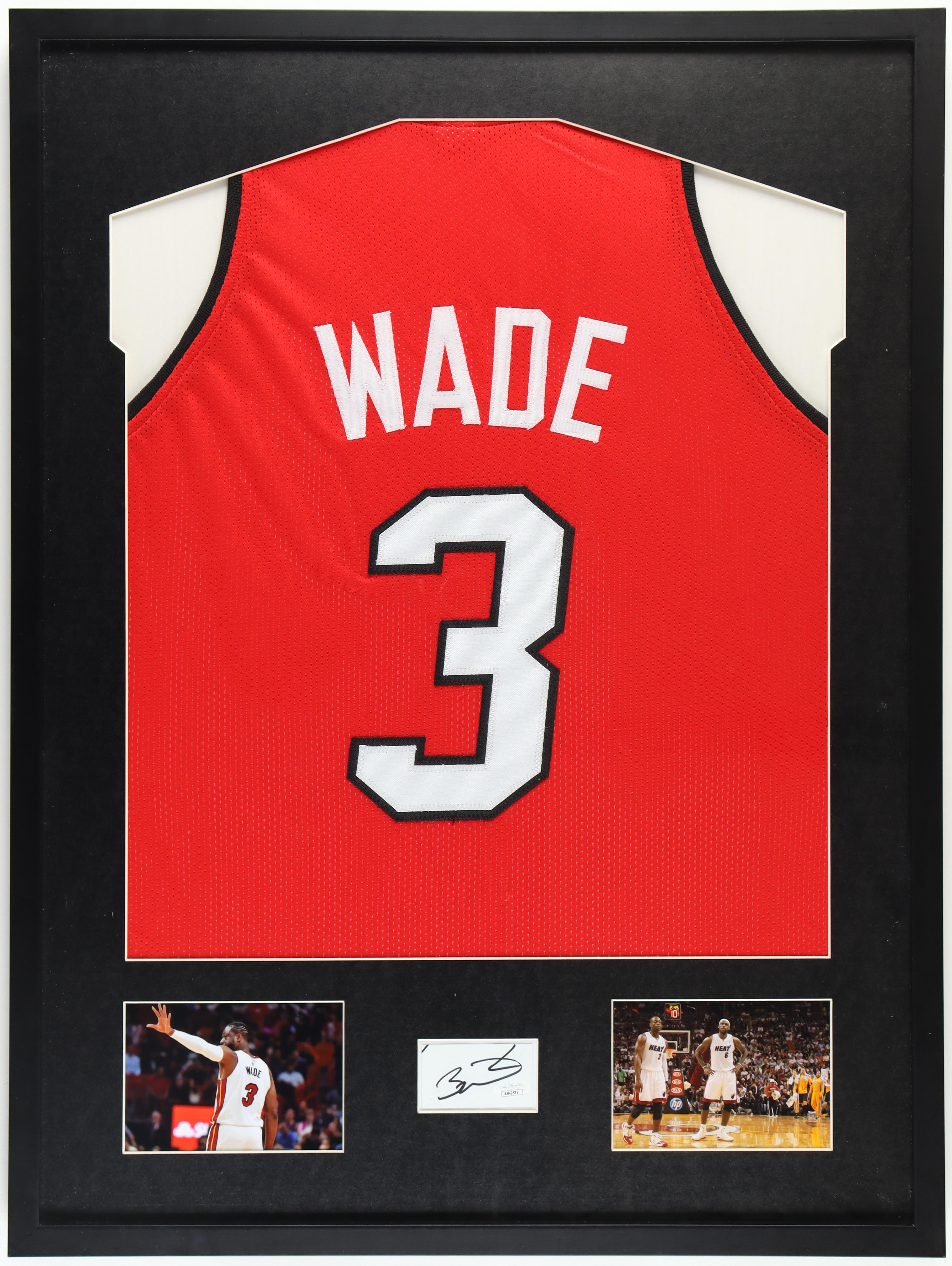 Dwyane Wade Signed Custom Framed Cut Display with Jersey (JSA) at PristineAuction.com Dwyane Wade Signed Custom Framed Cut Display with Jersey (JSA) at PristineAuction.com