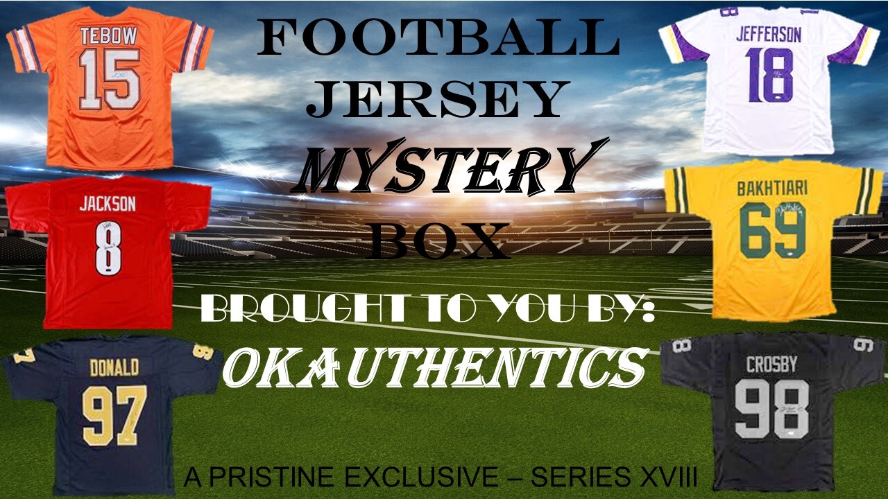 OKAUTHENTICS Football Jersey Mystery Box - Series XVIII at PristineAuction.com OKAUTHENTICS Football Jersey Mystery Box - Series XVIII at PristineAuction.com