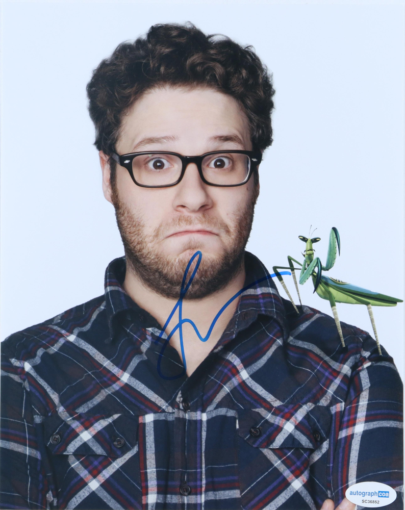 Seth Rogen Signed 8x10 Photo (AutographCOA) Pristine Auction