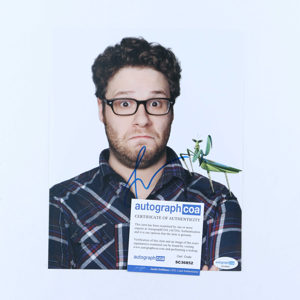 Seth Rogen Signed 8x10 Photo (AutographCOA) Pristine Auction
