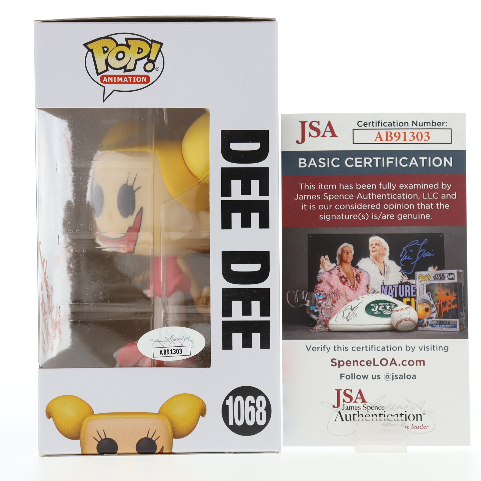 Kat Cressida Signed "Dexter's Laboratory" #1068 Dee Dee Funko Pop! Vinyl Figure Inscribed "Ooohh!!" & "Dee Dee" (JSA) at PristineAuction.com Kat Cressida Signed "Dexter's Laboratory" #1068 Dee Dee Funko Pop! Vinyl Figure Inscribed "Ooohh!!" & "Dee Dee" (JSA) at PristineAuction.com