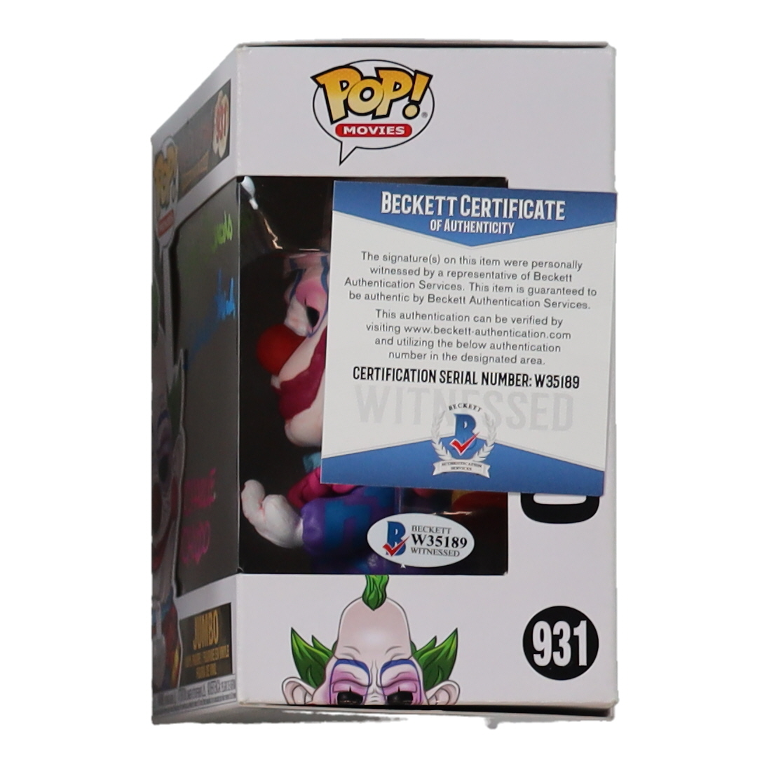 Stephen Chiodo, Charlie Chiodo & Edward Chiodo Signed "Killer Klowns From Outer Space" #931 Spikey Funko Pop! Vinyl Figure (Beckett) at PristineAuction.com Stephen Chiodo, Charlie Chiodo & Edward Chiodo Signed "Killer Klowns From Outer Space" #931 Spikey Funko Pop! Vinyl Figure (Beckett) at PristineAuction.com