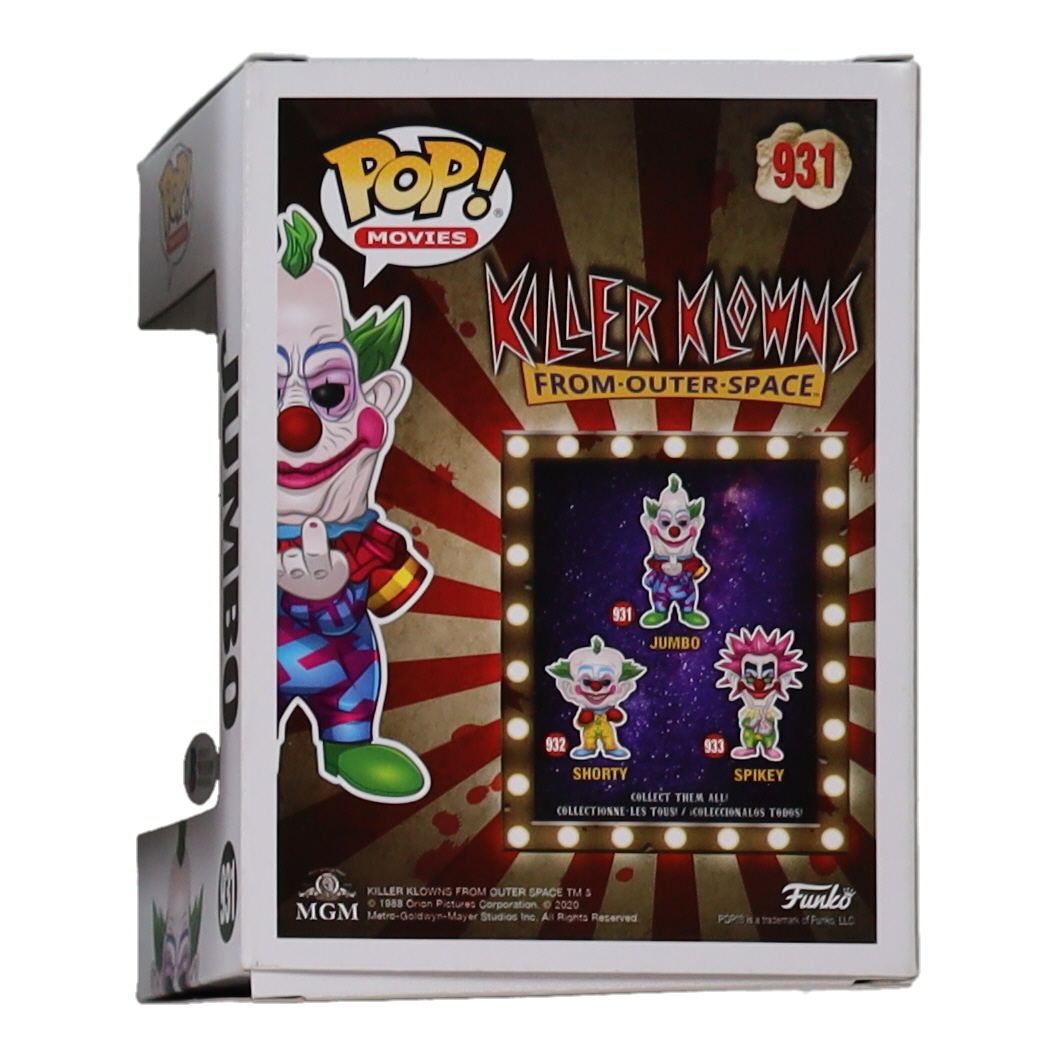 Stephen Chiodo, Charlie Chiodo & Edward Chiodo Signed "Killer Klowns From Outer Space" #931 Spikey Funko Pop! Vinyl Figure (Beckett) at PristineAuction.com Stephen Chiodo, Charlie Chiodo & Edward Chiodo Signed "Killer Klowns From Outer Space" #931 Spikey Funko Pop! Vinyl Figure (Beckett) at PristineAuction.com