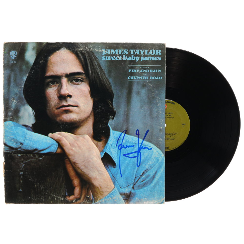 James Taylor Signed "Sweet Baby James" Vinyl Record Album (JSA