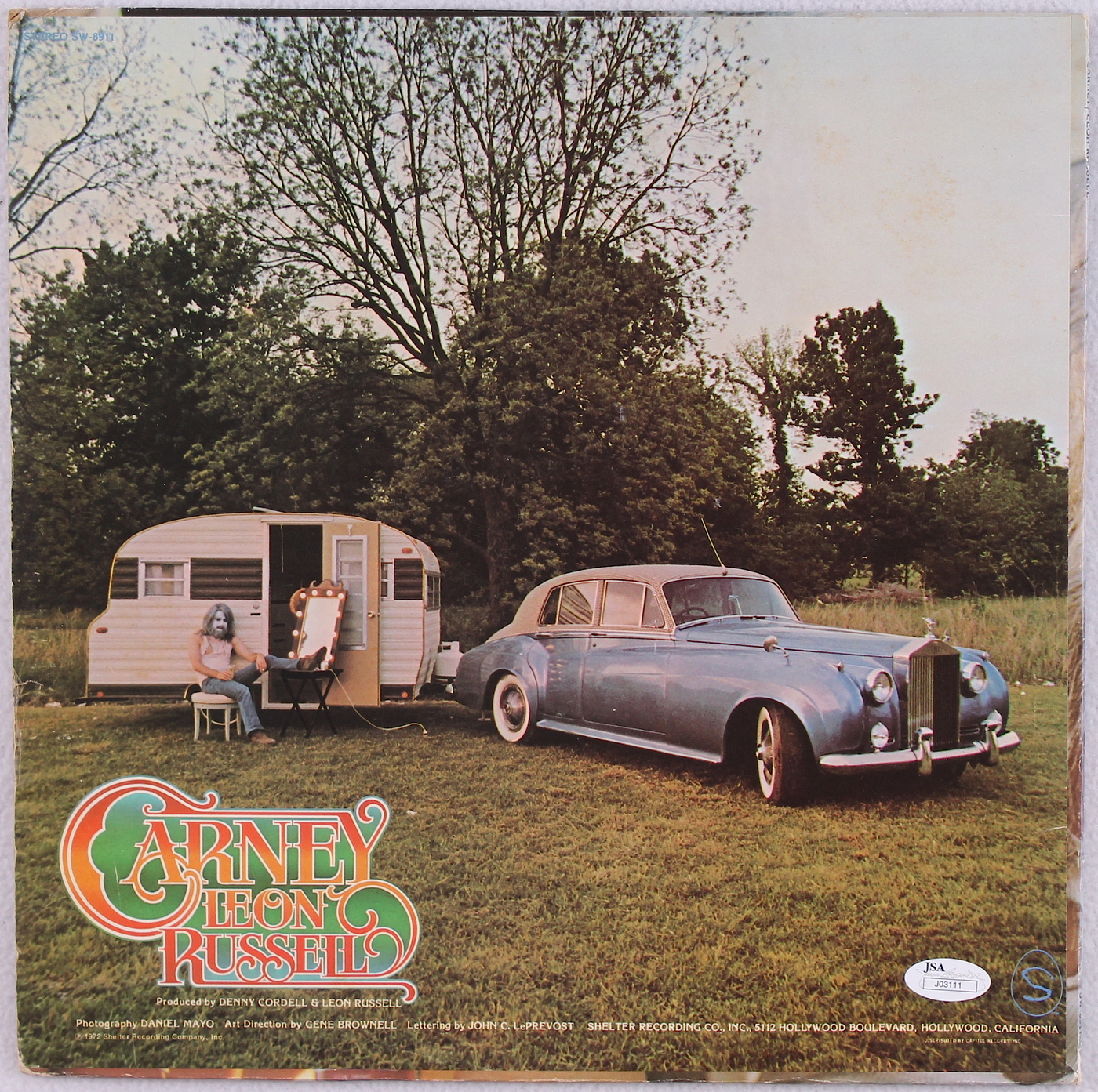 Leon Russell Signed "Carney" Record Album Cover (JSA COA) at PristineAuction.com Leon Russell Signed "Carney" Record Album Cover (JSA COA) at PristineAuction.com