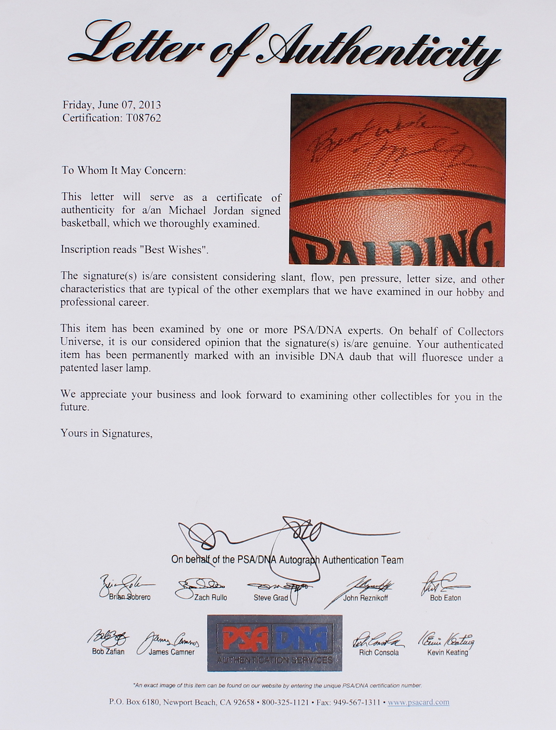 Michael Jordan Signed Official Game Ball Inscribed "Best Wishes" (PSA LOA) at PristineAuction.com Michael Jordan Signed Official Game Ball Inscribed "Best Wishes" (PSA LOA) at PristineAuction.com