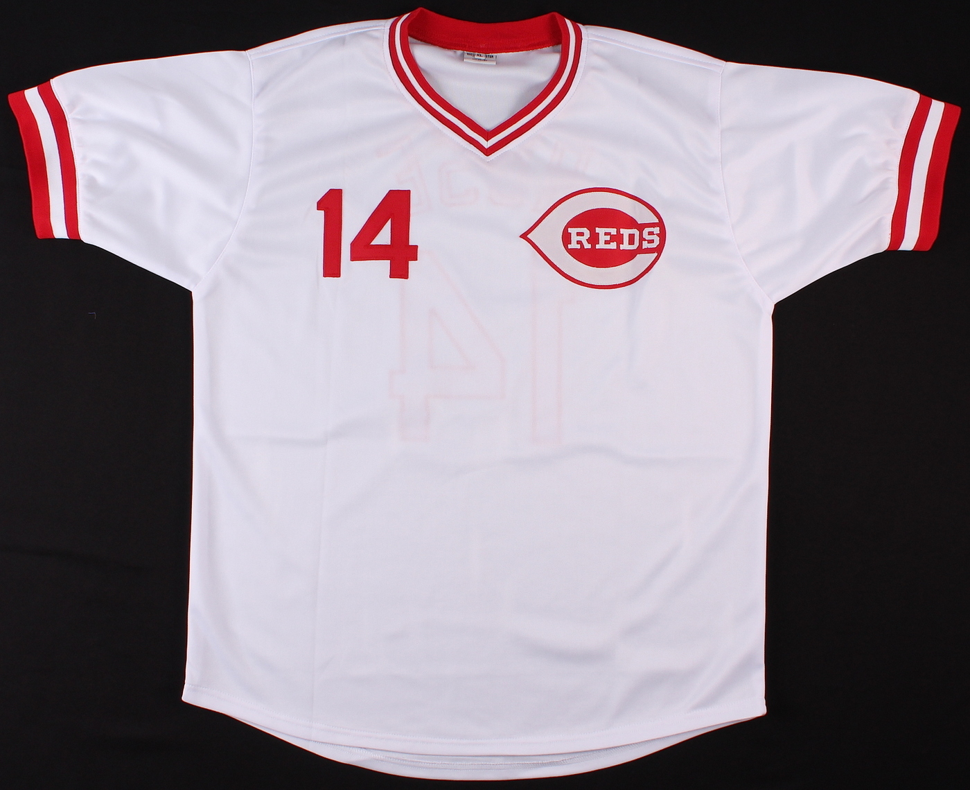 Pete Rose Signed Reds Jersey Inscribed "Hit King" (JSA COA) at PristineAuction.com Pete Rose Signed Reds Jersey Inscribed "Hit King" (JSA COA) at PristineAuction.com