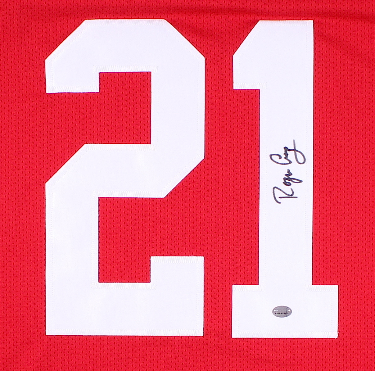 Roger Craig Signed Nebraska Jersey (GTSM) at PristineAuction.com Roger Craig Signed Nebraska Jersey (GTSM) at PristineAuction.com