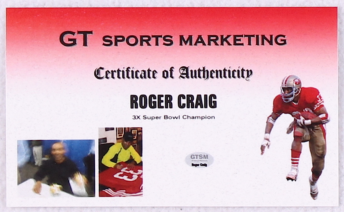 Roger Craig Signed Nebraska Jersey (GTSM) at PristineAuction.com Roger Craig Signed Nebraska Jersey (GTSM) at PristineAuction.com