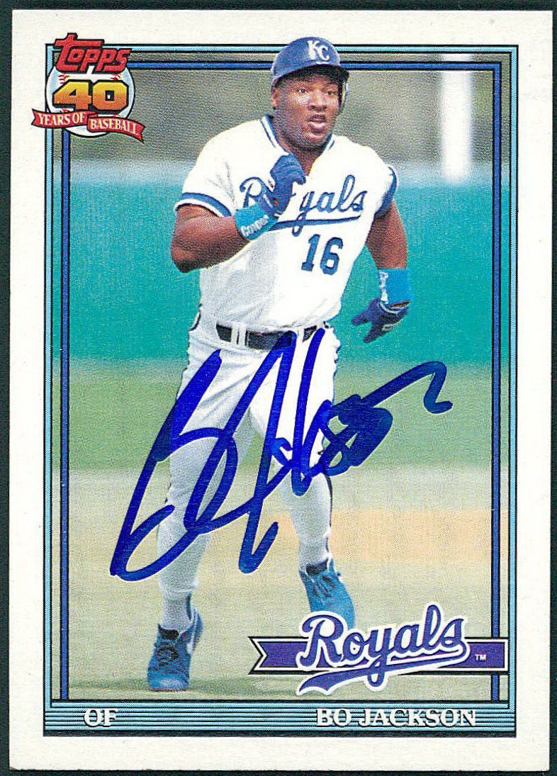 Bo Jackson Signed Royals Baseball Card (JSA COA) at PristineAuction.com Bo Jackson Signed Royals Baseball Card (JSA COA) at PristineAuction.com