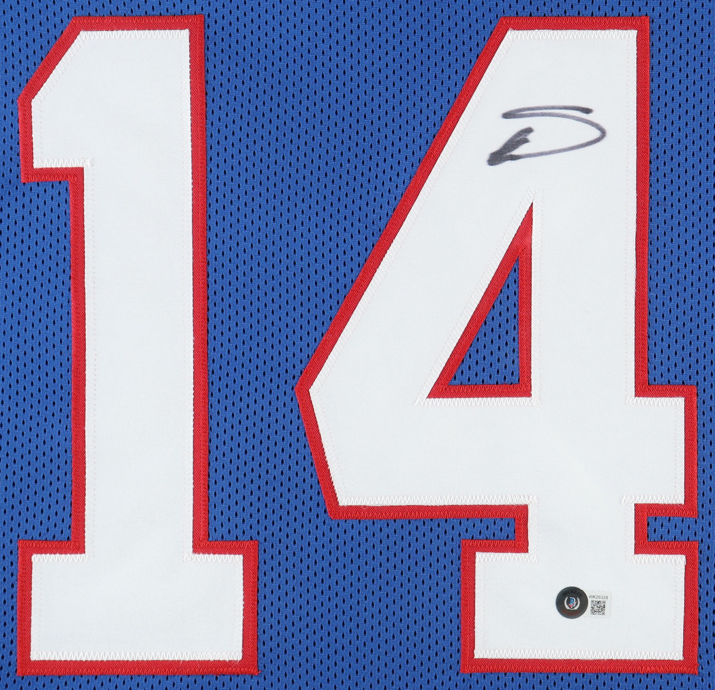 Stefon Diggs Signed Custom Framed Jersey Display (Beckett) at PristineAuction.com Stefon Diggs Signed Custom Framed Jersey Display (Beckett) at PristineAuction.com