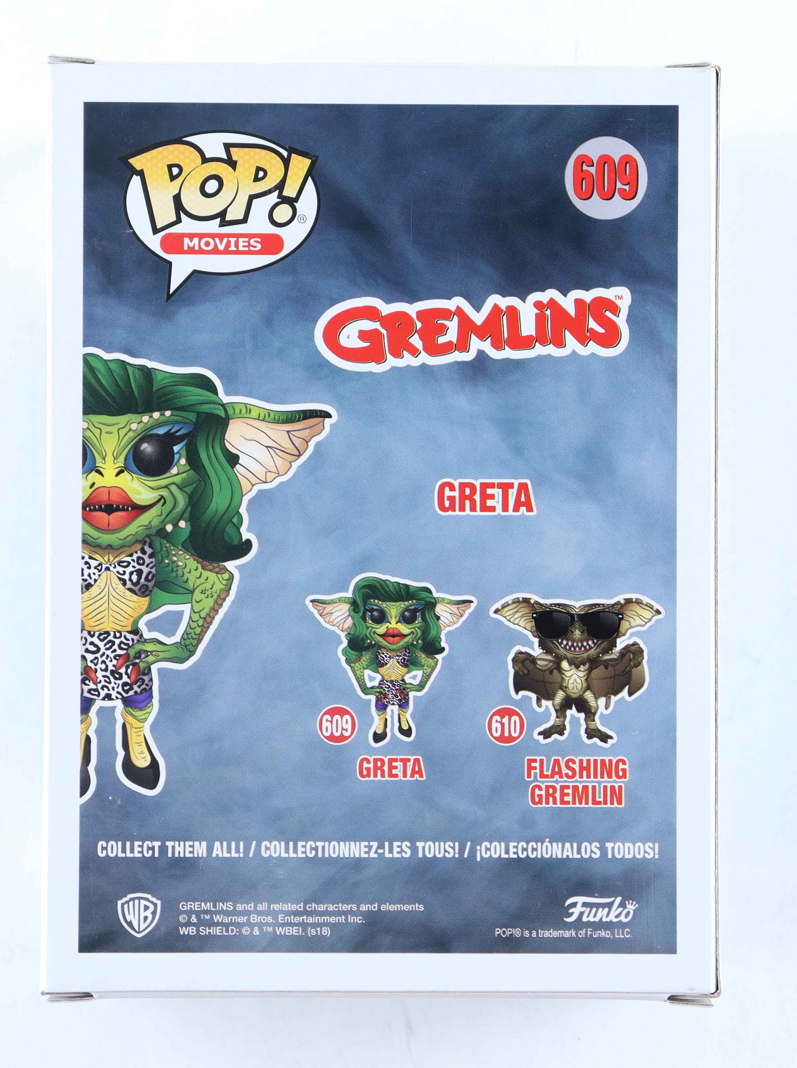 Joe Dante Signed "Gremlins" #609 Greta Funko Pop! Vinyl Figure (Beckett) at PristineAuction.com Joe Dante Signed "Gremlins" #609 Greta Funko Pop! Vinyl Figure (Beckett) at PristineAuction.com