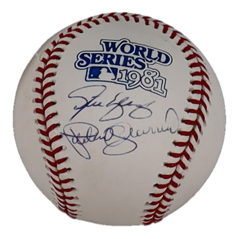 Pedro Guerrero & Steve Yeager Signed 1981 World Series Baseball (Beckett) at PristineAuction.com Pedro Guerrero & Steve Yeager Signed 1981 World Series Baseball (Beckett) at PristineAuction.com