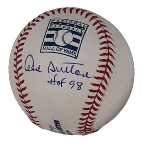 Don Sutton Signed OML Hall of Fame Logo Baseball Inscribed "HOF 98" (PSA) at PristineAuction.com Don Sutton Signed OML Hall of Fame Logo Baseball Inscribed "HOF 98" (PSA) at PristineAuction.com
