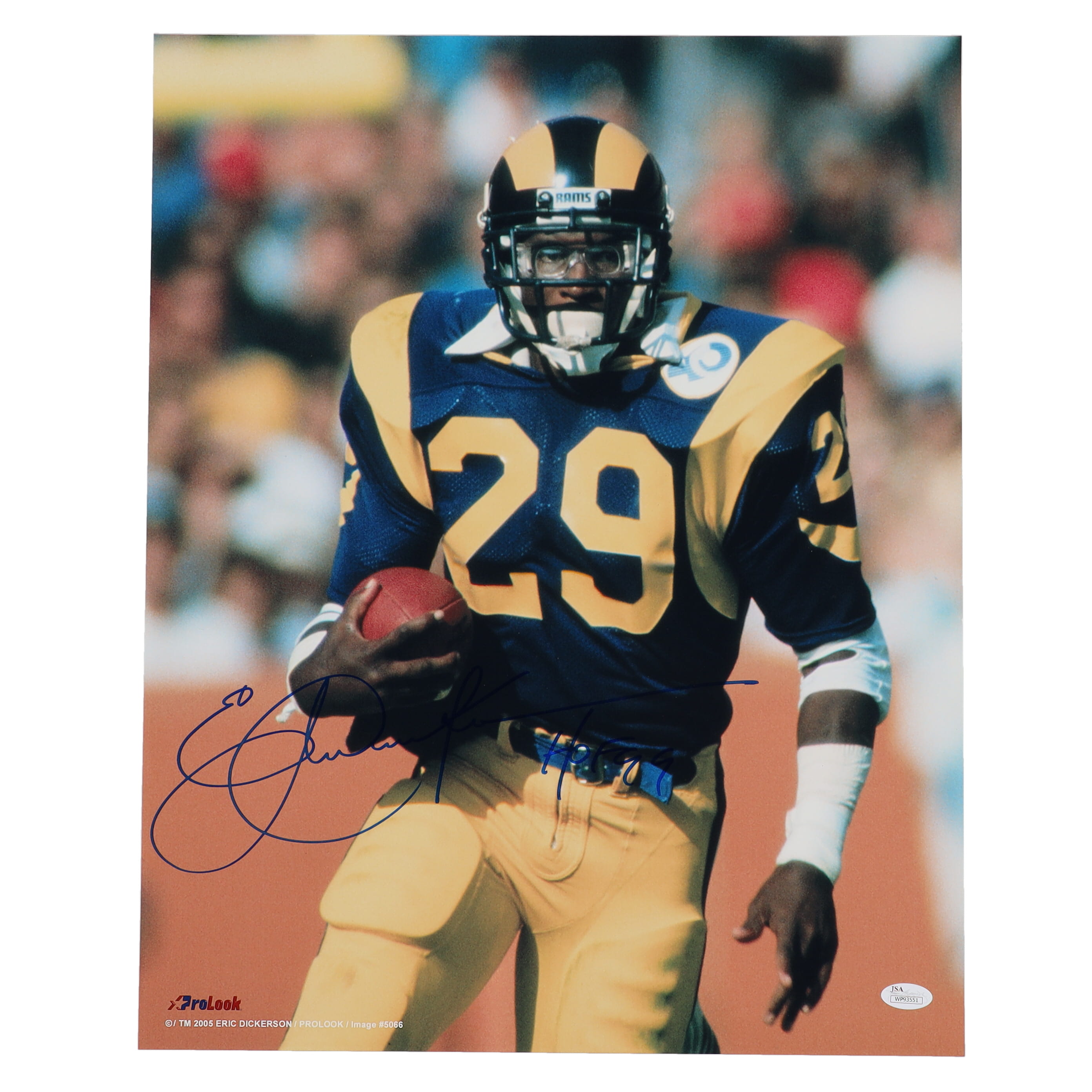 Eric Dickerson Signed Rams 16x20 Photo Inscribed "HOF 99" (JSA) at PristineAuction.com Eric Dickerson Signed Rams 16x20 Photo Inscribed "HOF 99" (JSA) at PristineAuction.com