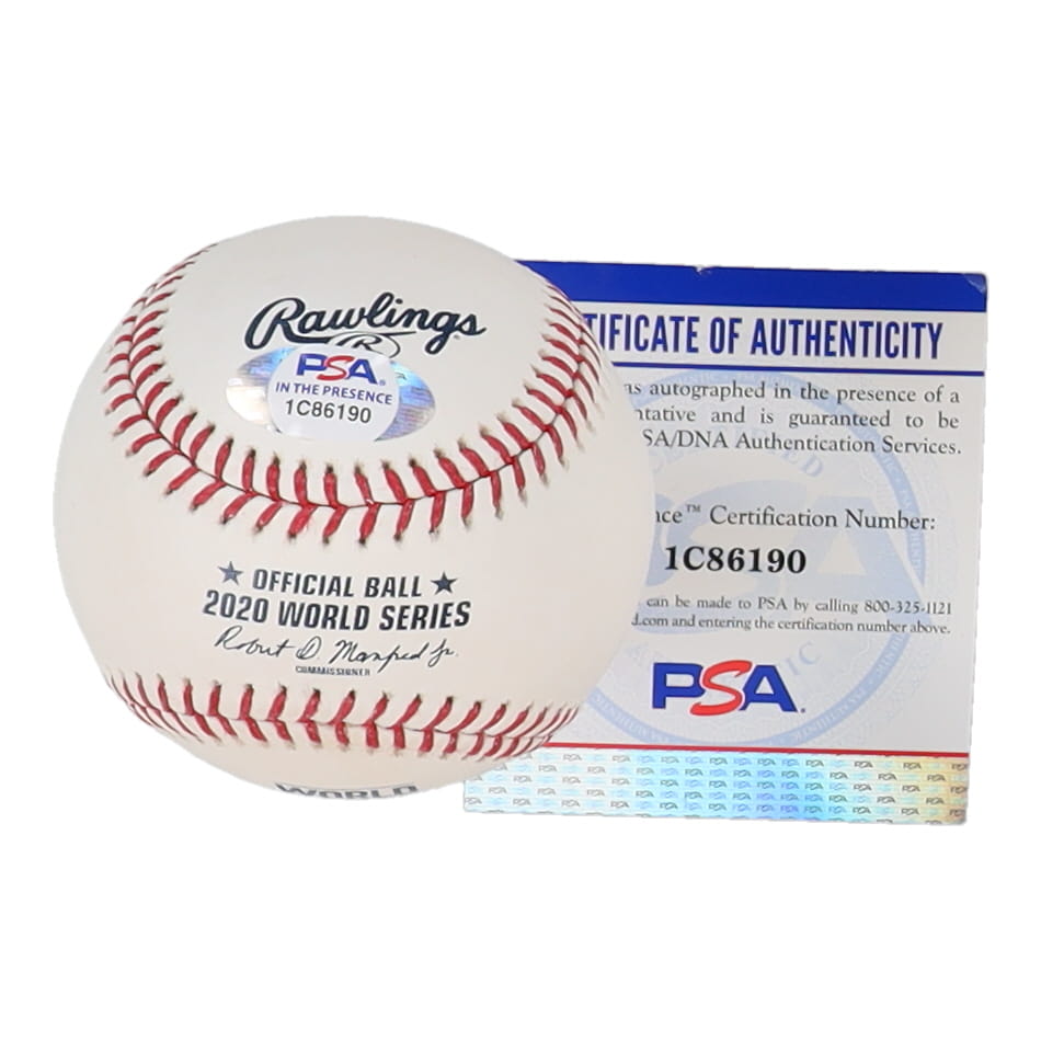 Enrique "Kike" Hernandez Signed 2020 World Series Baseball Inscribed "2020 WS Champs" (PSA) at PristineAuction.com Enrique "Kike" Hernandez Signed 2020 World Series Baseball Inscribed "2020 WS Champs" (PSA) at PristineAuction.com