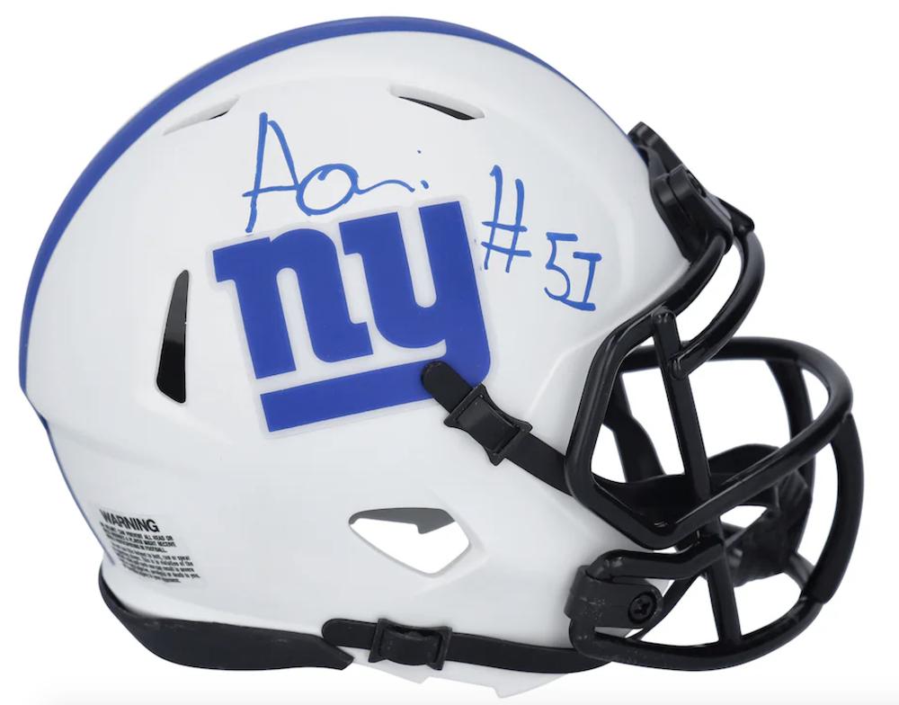 Azeez Olujari Signed Giants Lunar Eclipse Speed Mini Helmet (Fanatics) at PristineAuction.com Azeez Olujari Signed Giants Lunar Eclipse Speed Mini Helmet (Fanatics) at PristineAuction.com