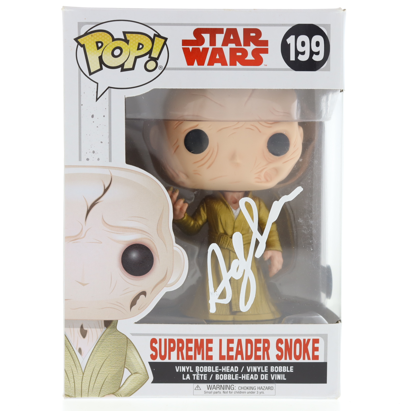 Andy Serkis Signed "Star Wars" Supreme Leader Snoke #199 Funko Pop! Vinyl Figure (Beckett) at PristineAuction.com Andy Serkis Signed "Star Wars" Supreme Leader Snoke #199 Funko Pop! Vinyl Figure (Beckett) at PristineAuction.com
