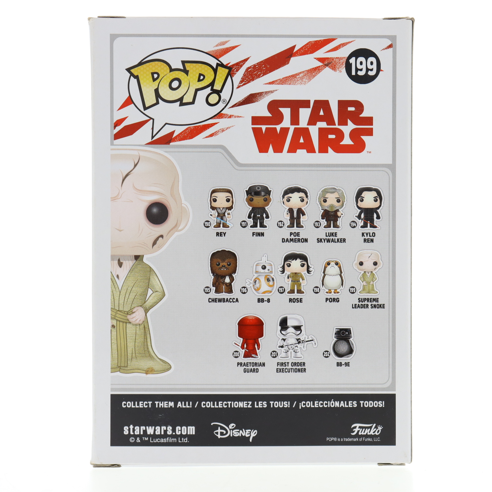 Andy Serkis Signed "Star Wars" Supreme Leader Snoke #199 Funko Pop! Vinyl Figure (Beckett) at PristineAuction.com Andy Serkis Signed "Star Wars" Supreme Leader Snoke #199 Funko Pop! Vinyl Figure (Beckett) at PristineAuction.com