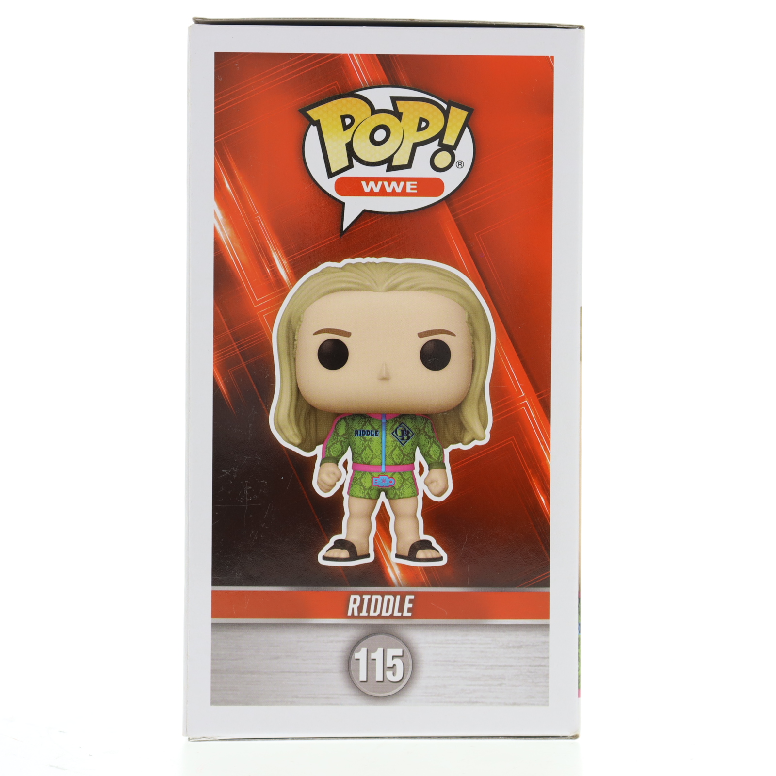 Riddle Signed "WWE" #115 Riddle Funko Pop! Vinyl Figure Inscribed "Bro" (Beckett) at PristineAuction.com Riddle Signed "WWE" #115 Riddle Funko Pop! Vinyl Figure Inscribed "Bro" (Beckett) at PristineAuction.com