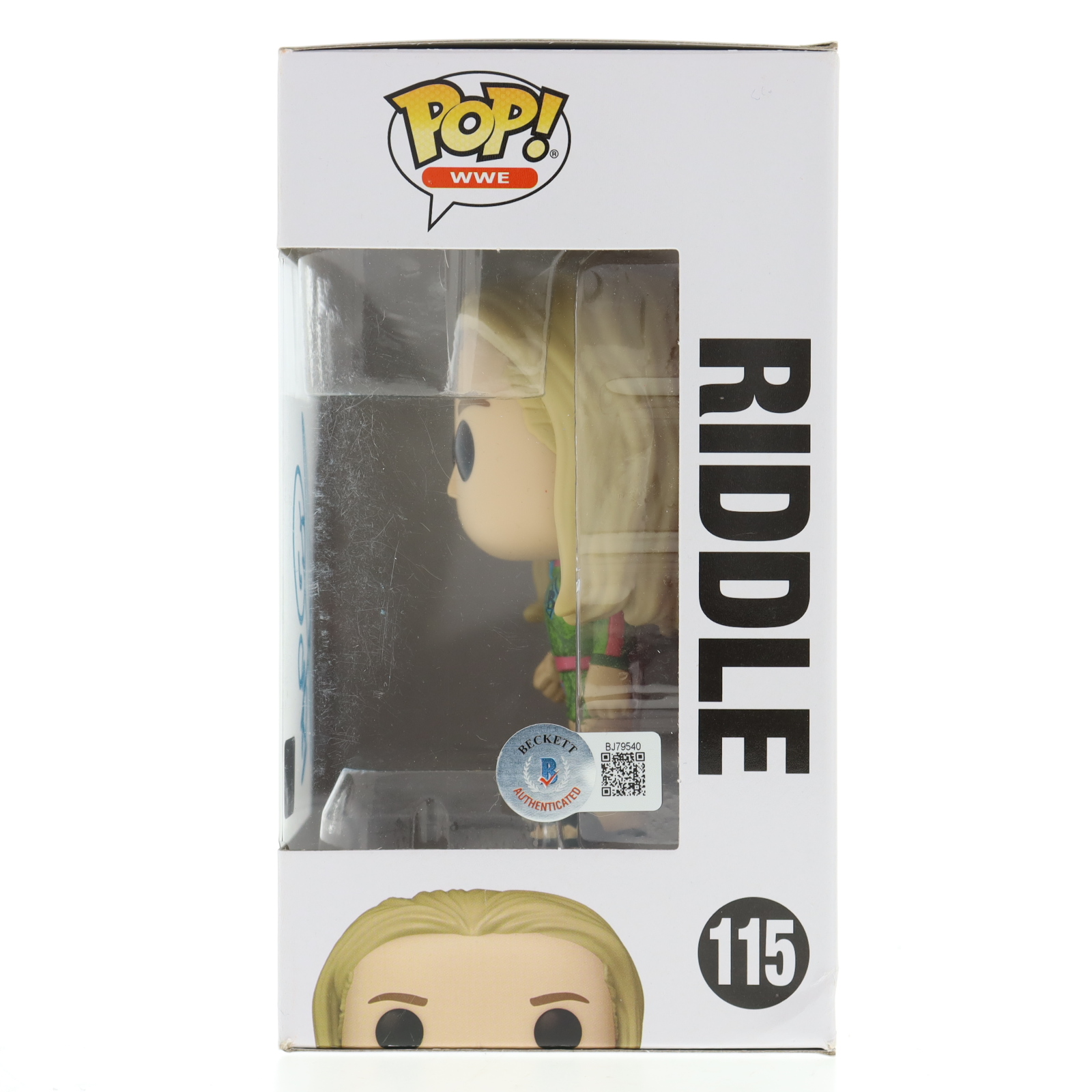 Riddle Signed "WWE" #115 Riddle Funko Pop! Vinyl Figure Inscribed "Bro" (Beckett) at PristineAuction.com Riddle Signed "WWE" #115 Riddle Funko Pop! Vinyl Figure Inscribed "Bro" (Beckett) at PristineAuction.com