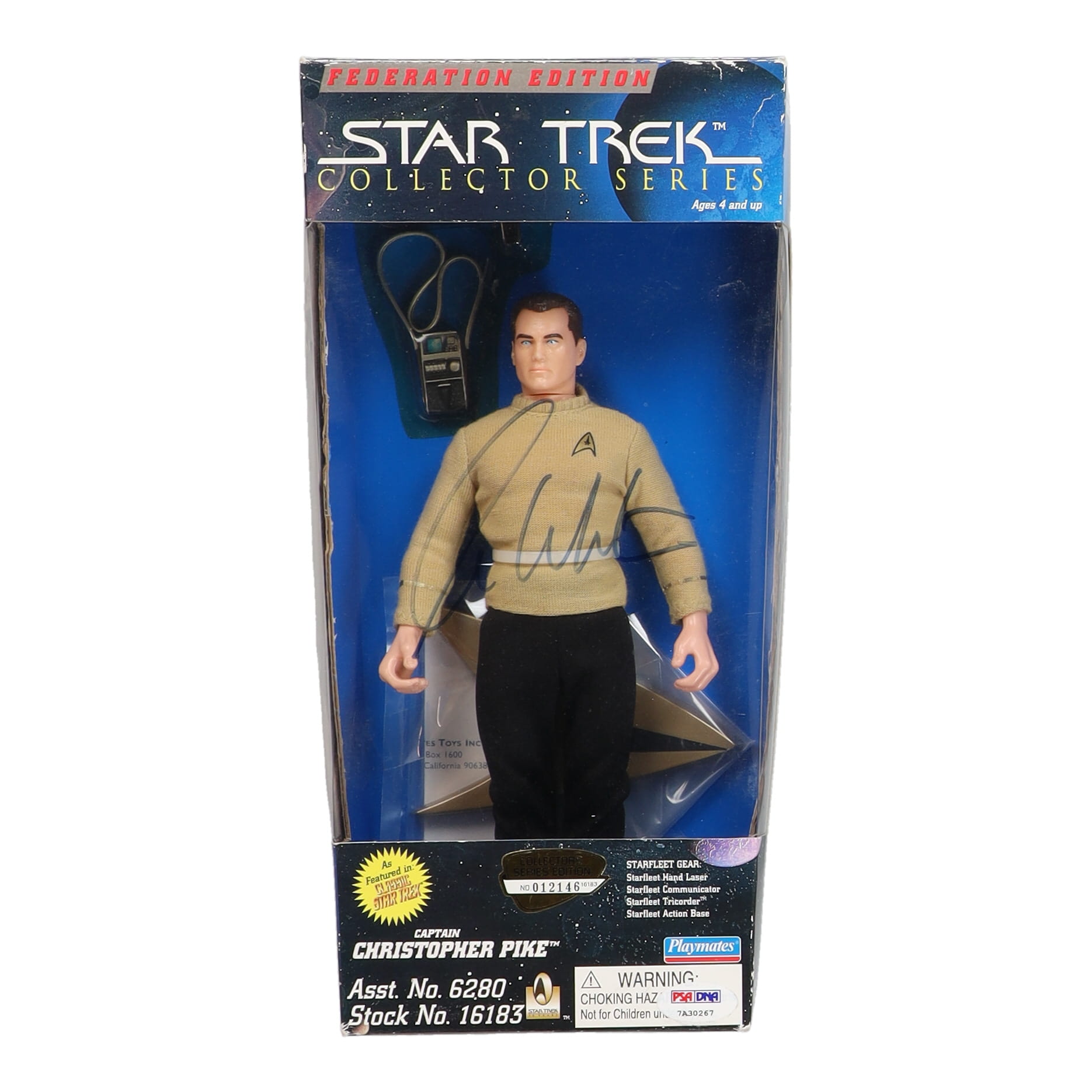 William Shatner Signed "Star Trek" Captain Kirk Action Figure (PSA) at PristineAuction.com William Shatner Signed "Star Trek" Captain Kirk Action Figure (PSA) at PristineAuction.com