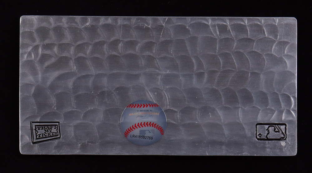 Rickey Henderson Stolen Base Record Game Ticket Commemorative Pewter Replica at PristineAuction.com Rickey Henderson Stolen Base Record Game Ticket Commemorative Pewter Replica at PristineAuction.com