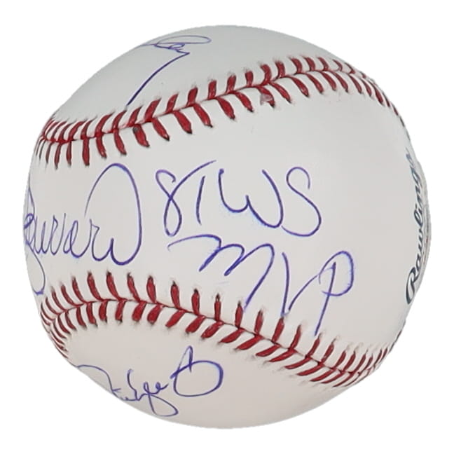 Ron Cey, Pedro Guerrero & Steve Yeager Signed OML Baseball Inscribed "81 WS MVP" (PSA) at PristineAuction.com Ron Cey, Pedro Guerrero & Steve Yeager Signed OML Baseball Inscribed "81 WS MVP" (PSA) at PristineAuction.com