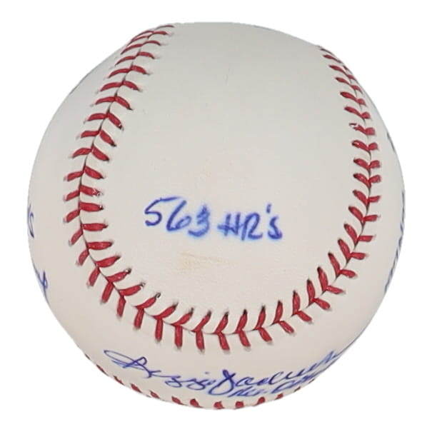 Reggie Jackson Signed OML Baseball with Multiple Inscriptions (Beckett) at PristineAuction.com Reggie Jackson Signed OML Baseball with Multiple Inscriptions (Beckett) at PristineAuction.com