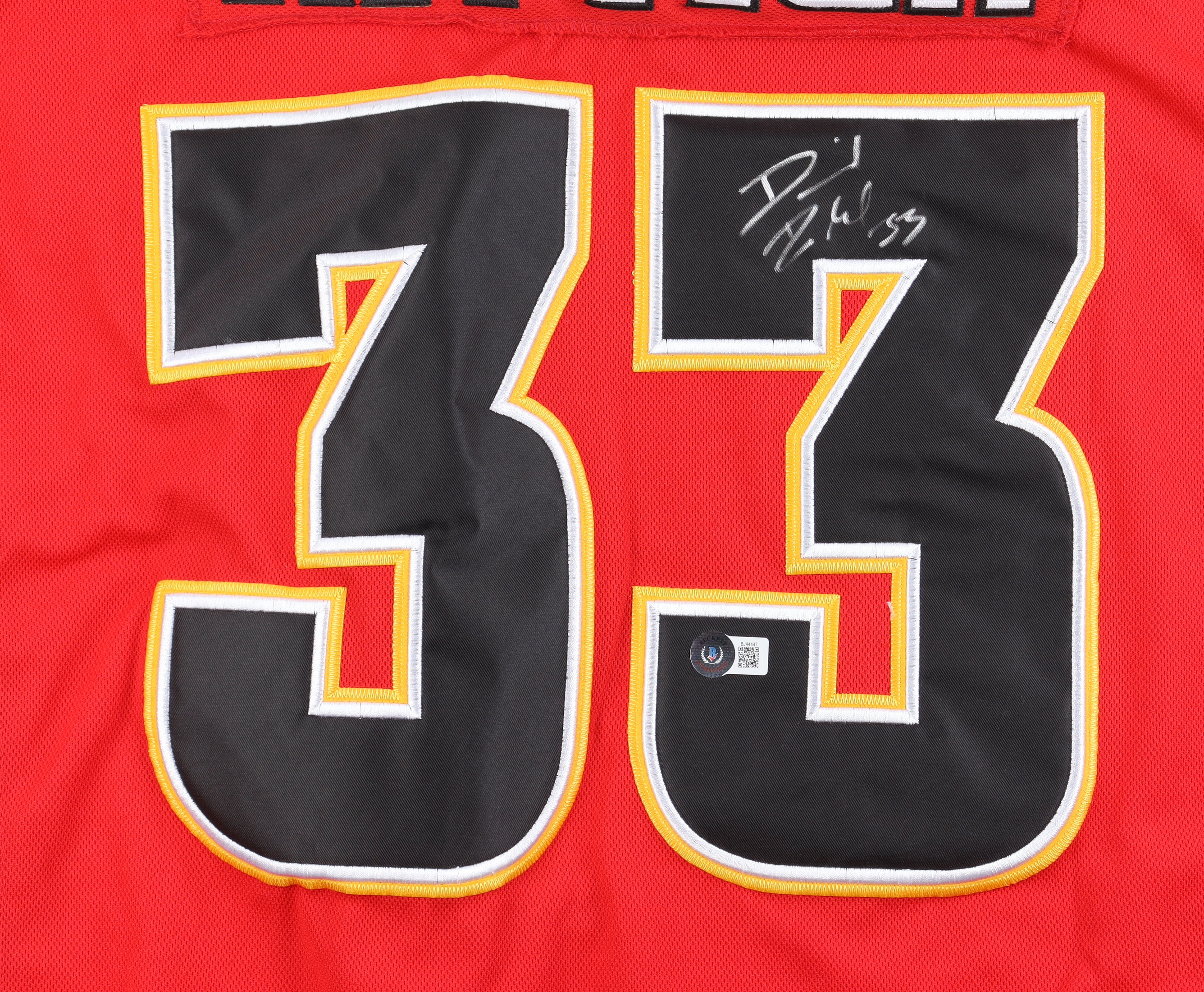 David Rittich Signed Flames Jersey at PristineAuction.com David Rittich Signed Flames Jersey at PristineAuction.com