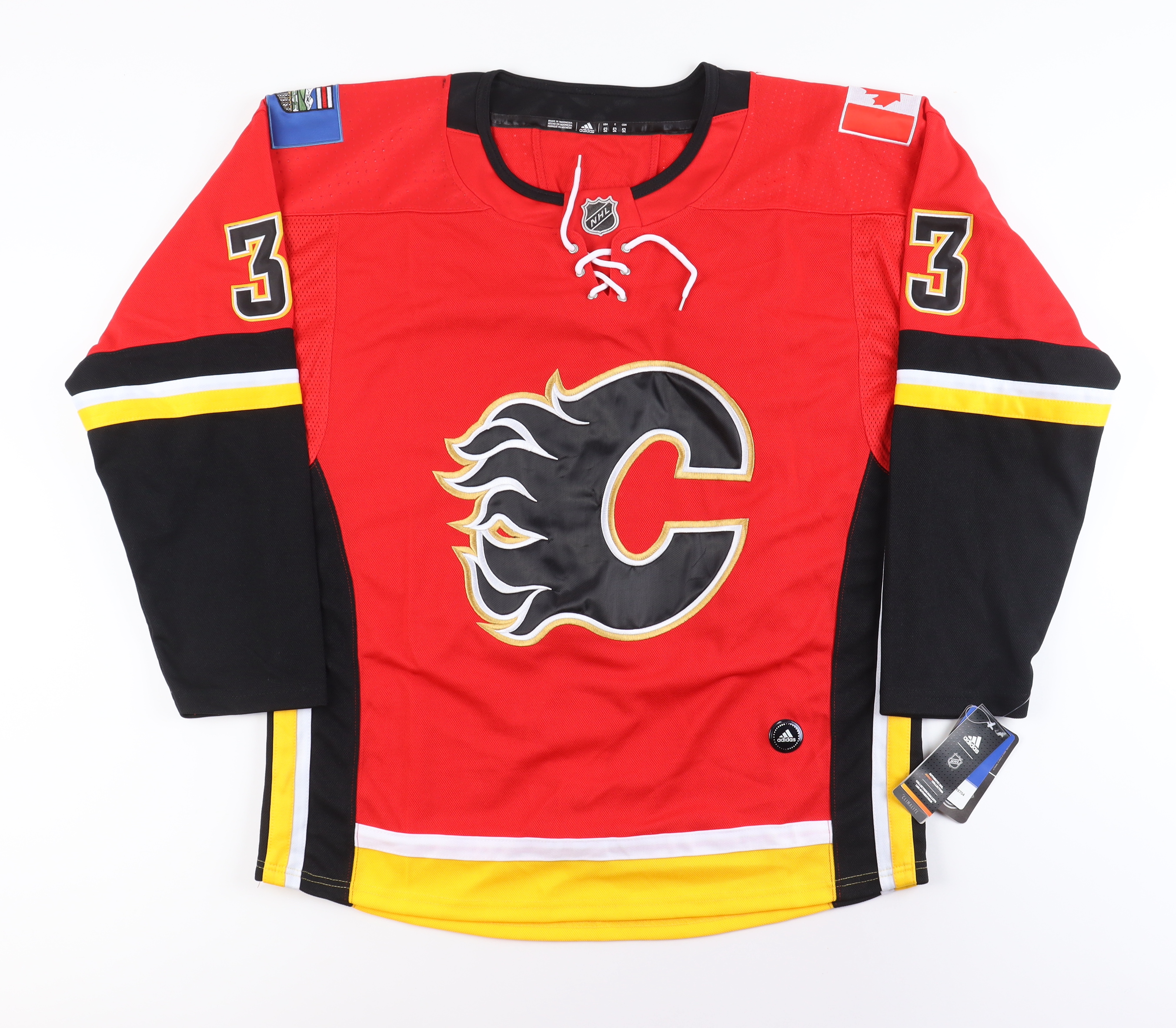 David Rittich Signed Flames Jersey at PristineAuction.com David Rittich Signed Flames Jersey at PristineAuction.com