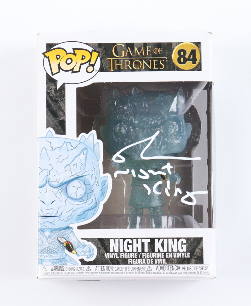 Richard Brake Signed "Game of Thrones" #84 Night King Funko Pop! Vinyl Figure Inscribed "Night King" (Beckett) at PristineAuction.com Richard Brake Signed "Game of Thrones" #84 Night King Funko Pop! Vinyl Figure Inscribed "Night King" (Beckett) at PristineAuction.com