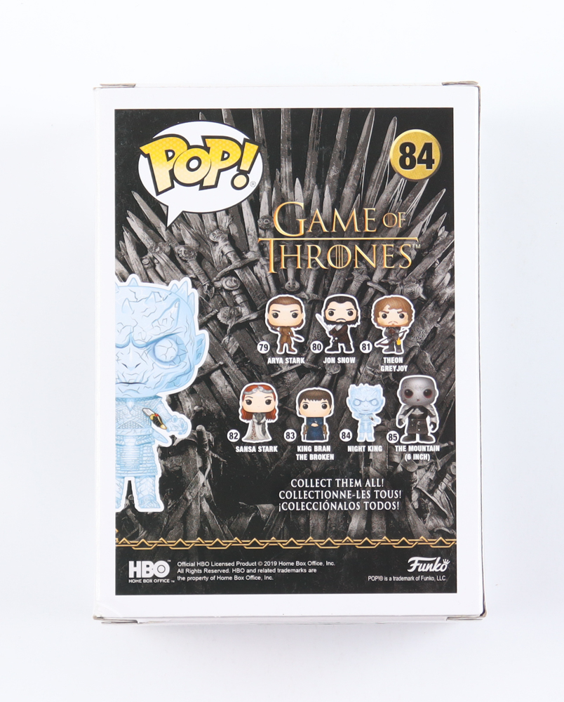 Richard Brake Signed "Game of Thrones" #84 Night King Funko Pop! Vinyl Figure Inscribed "Night King" (Beckett) at PristineAuction.com Richard Brake Signed "Game of Thrones" #84 Night King Funko Pop! Vinyl Figure Inscribed "Night King" (Beckett) at PristineAuction.com