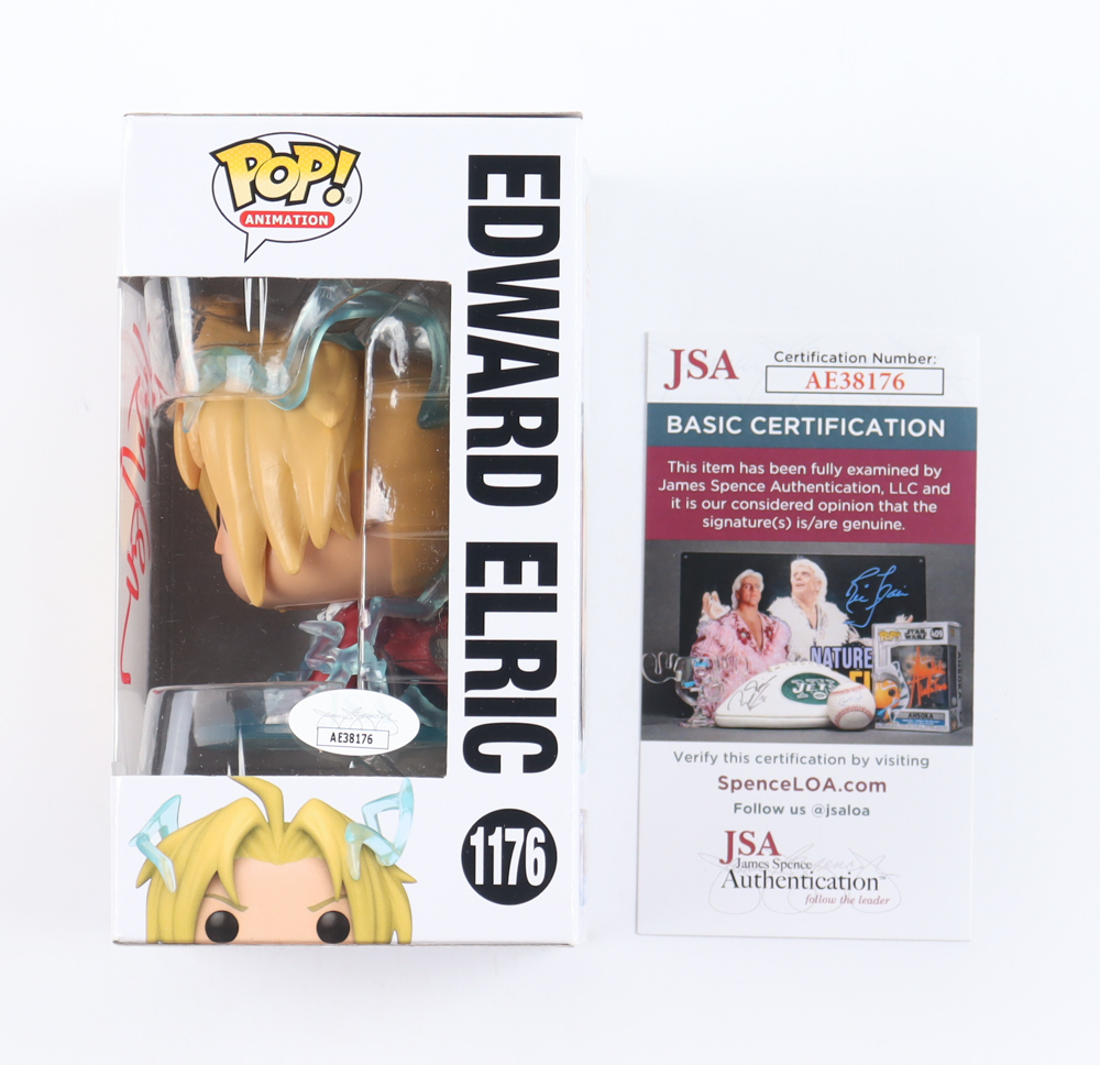 Vic Mignogna Signed "Full Metal Alchemist" #1176 Edward Elric Funko Pop! Vinyl Figure (JSA) at PristineAuction.com Vic Mignogna Signed "Full Metal Alchemist" #1176 Edward Elric Funko Pop! Vinyl Figure (JSA) at PristineAuction.com