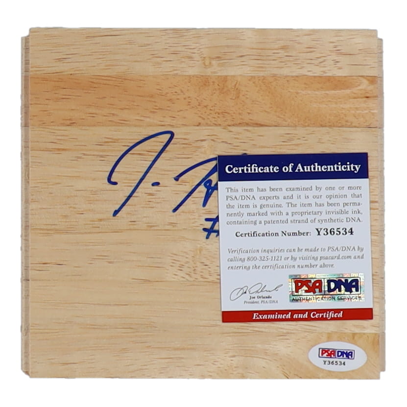 Jordan Hill Signed 6x6 Wood Floorboard Piece (PSA) at PristineAuction.com Jordan Hill Signed 6x6 Wood Floorboard Piece (PSA) at PristineAuction.com