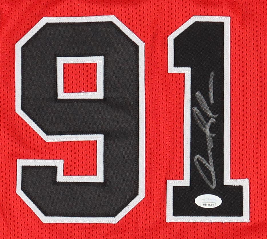 Dennis Rodman Signed Career Highlight Stat Jersey (JSA) at PristineAuction.com Dennis Rodman Signed Career Highlight Stat Jersey (JSA) at PristineAuction.com