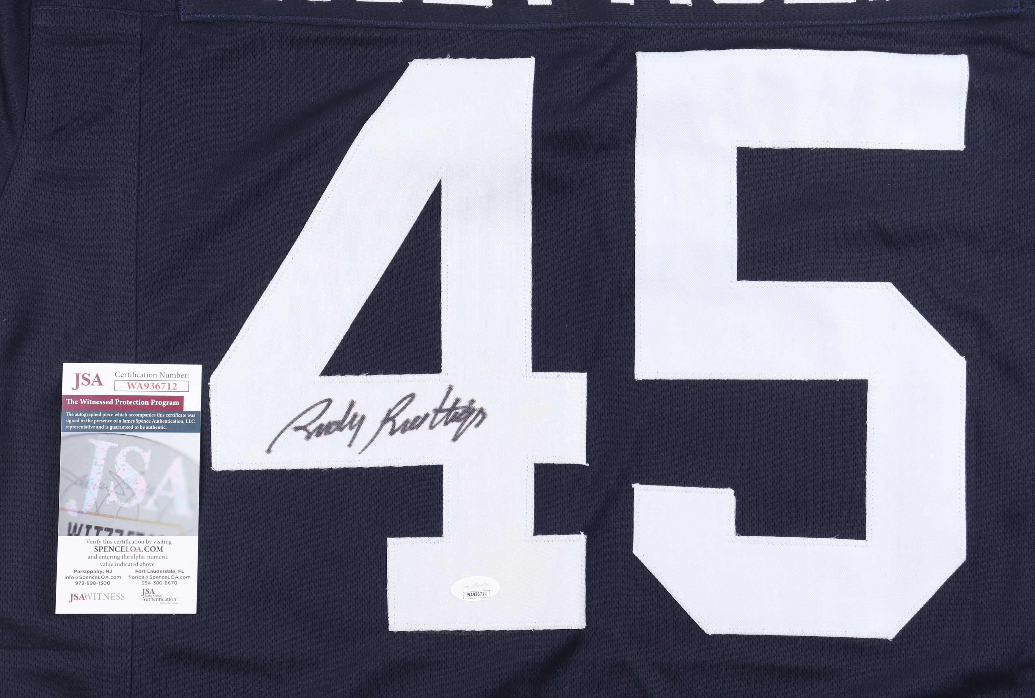 Rudy Ruettiger Signed Jersey (JSA) at PristineAuction.com Rudy Ruettiger Signed Jersey (JSA) at PristineAuction.com