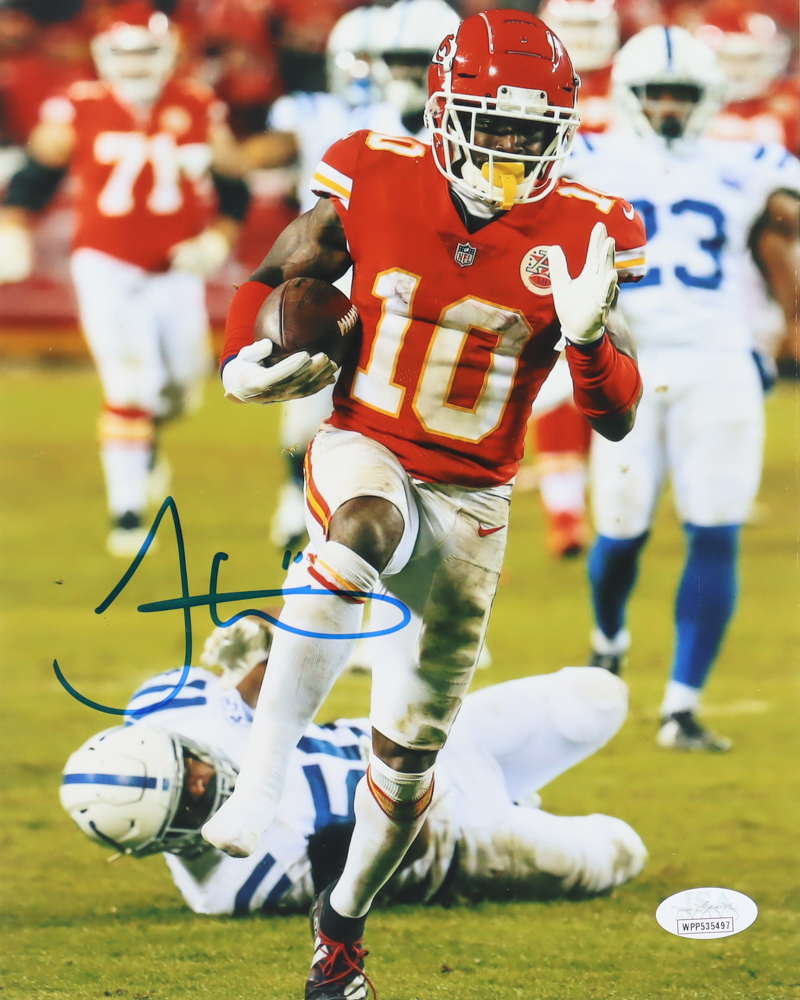 Tyreek Hill Signed Chiefs 8x10 Photo (JSA) at PristineAuction.com Tyreek Hill Signed Chiefs 8x10 Photo (JSA) at PristineAuction.com